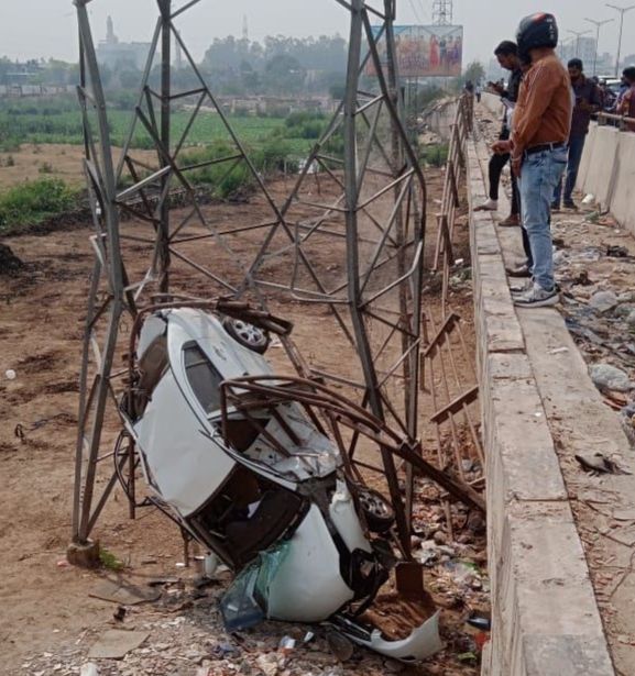 Student dies as car falls off bridge in Mohali
