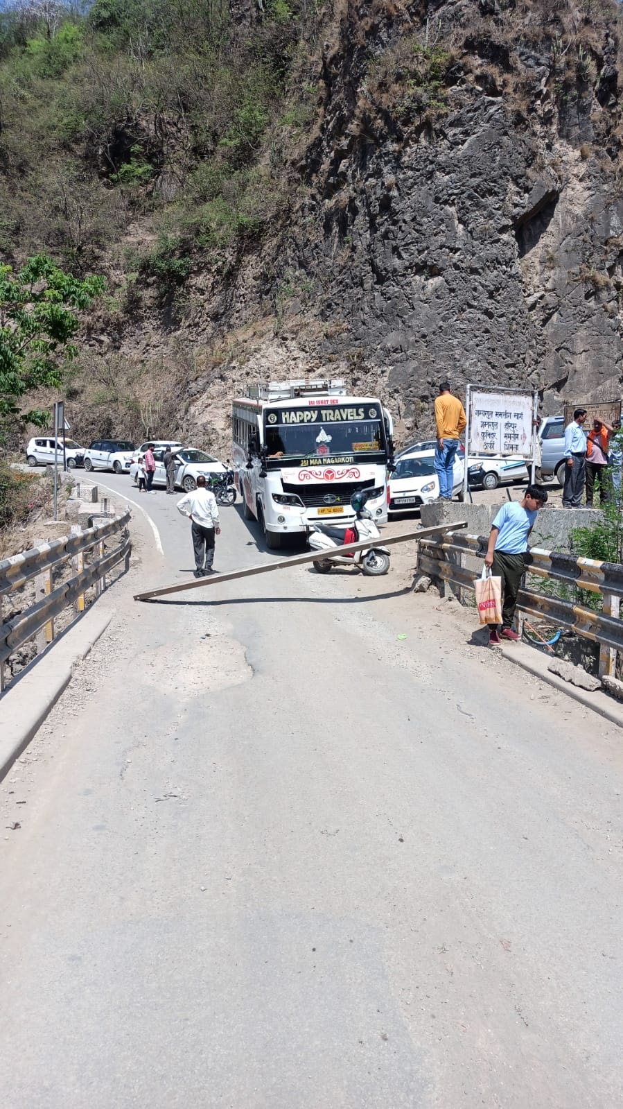 Locals protest accidents on dilapidated Gamber river bridge