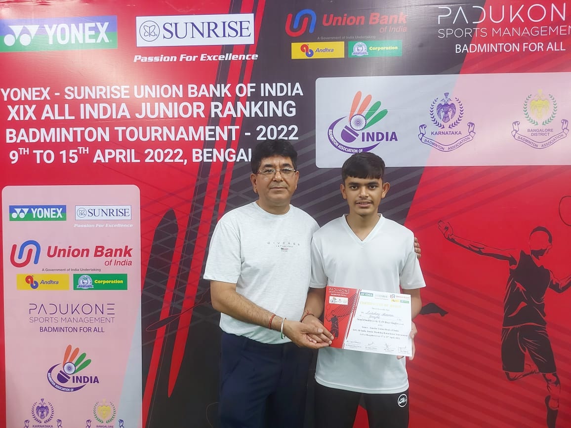 Ludhiana shuttler Lakshay adds another feather in his cap