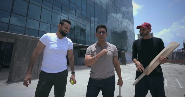 Aamir Khan challenges Harbhajan Singh and Irfan Pathan, can't wait to prove his prowess as a cricketer… watch video