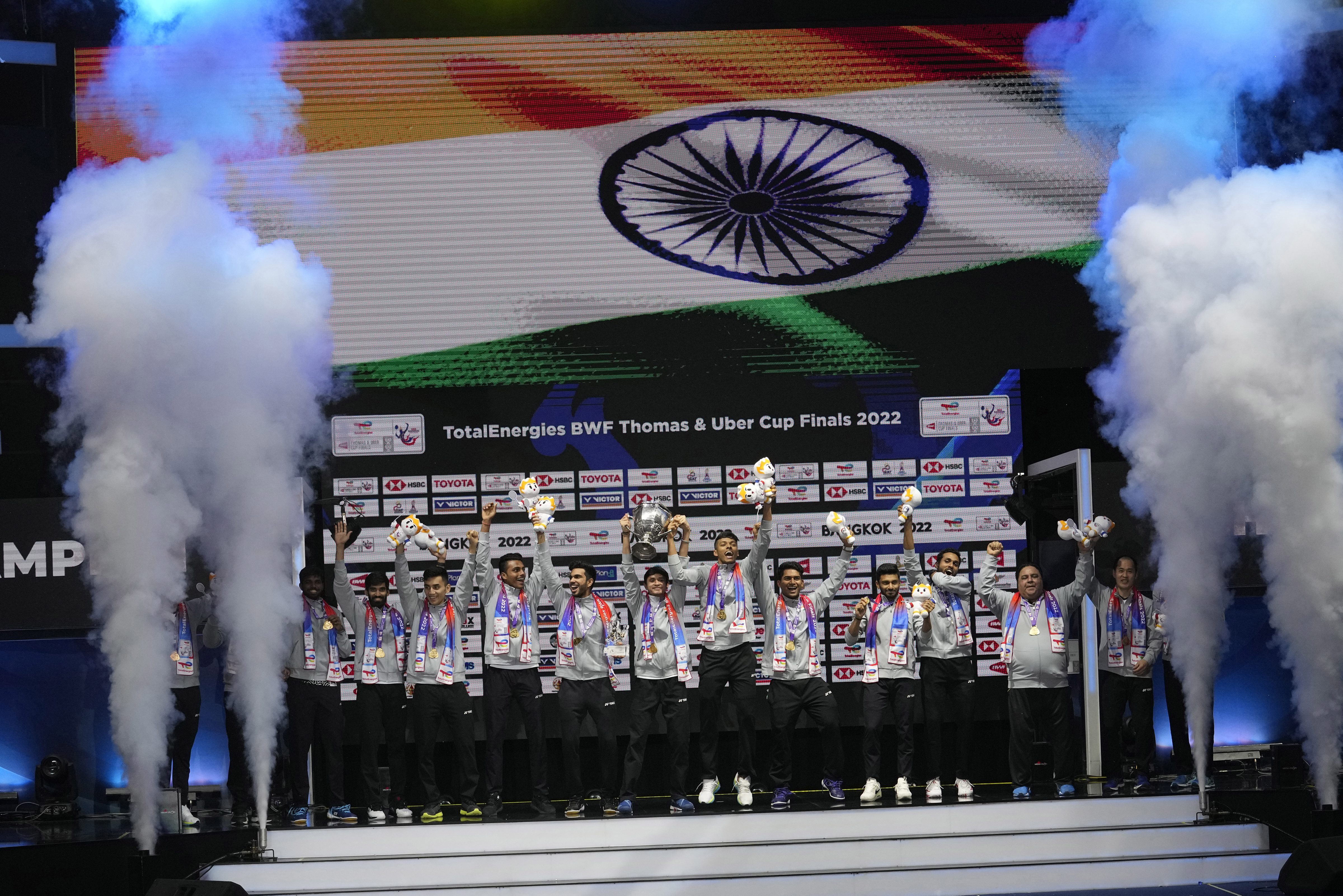 Indian badminton team creates history, wins maiden Thomas Cup title The Tribune India