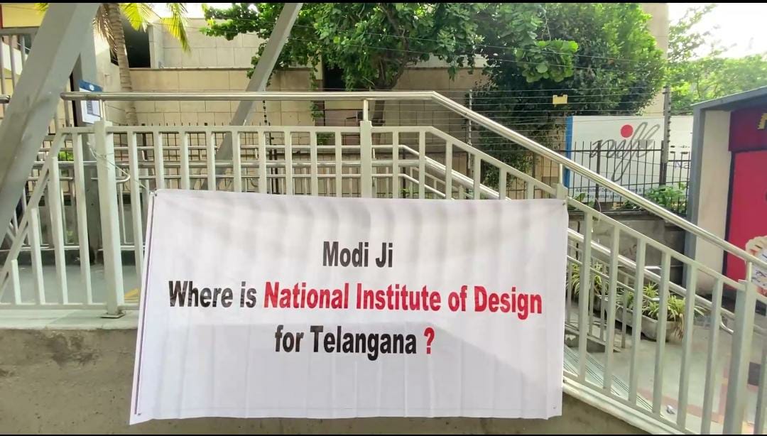 Posters questioning Centre's 'unkept promises' to Telangana come up in Hyderabad ahead of Modi's visit