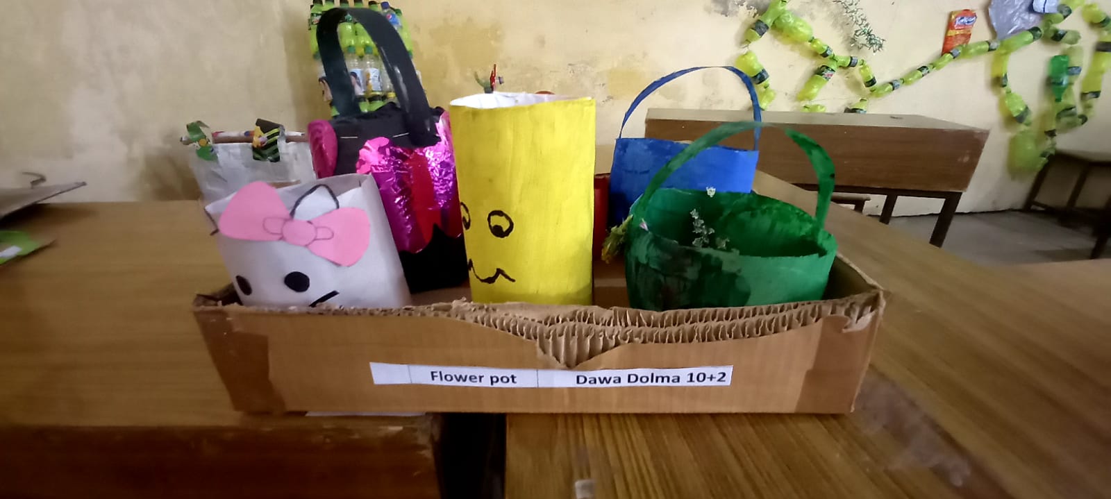 Creativity at best: Students exhibit products made of plastic waste