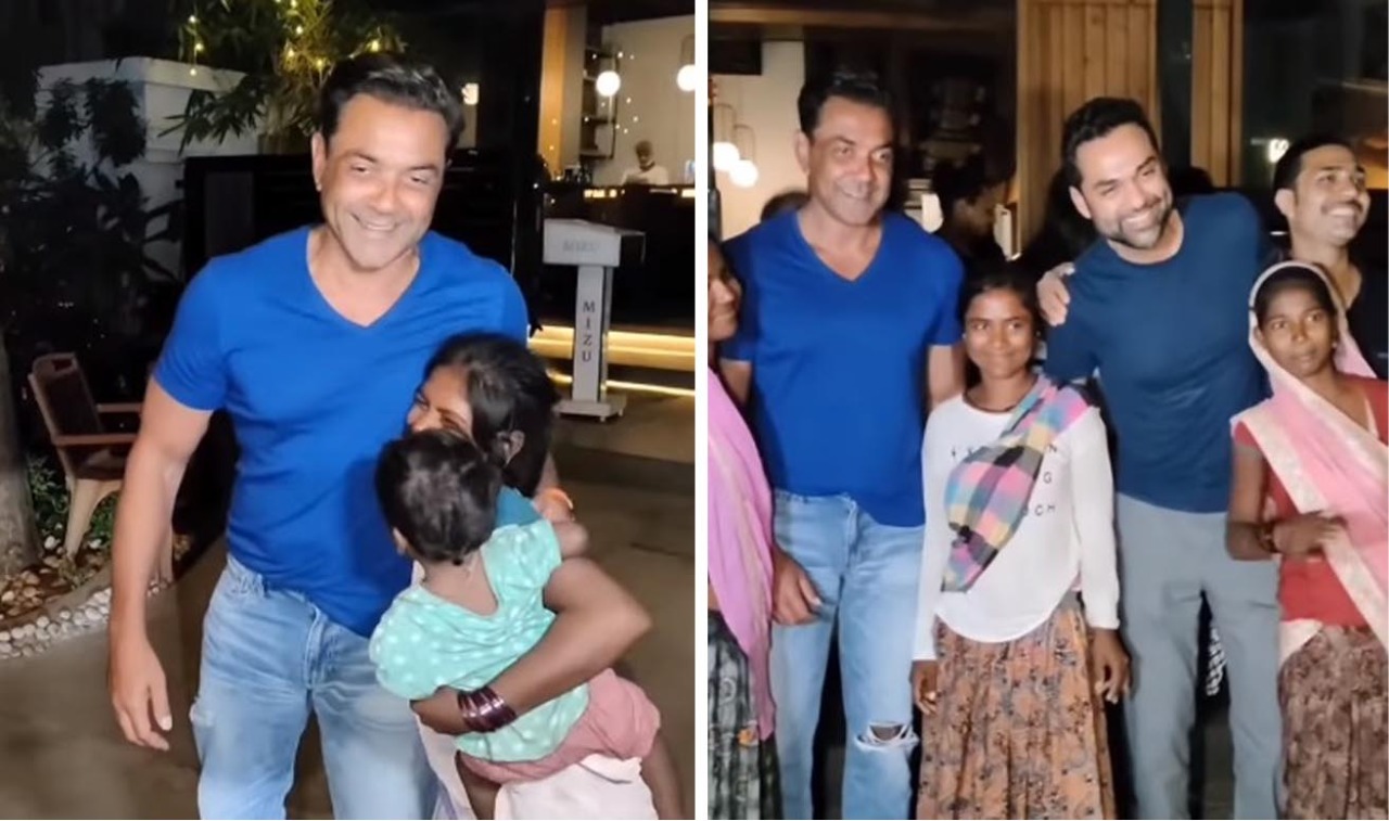 Sunny Deol Wife Romantic Xxx Video - Viral video: Bobby Deol, Abhay Deol hug street kids; netizens impressed  with their humility : The Tribune India