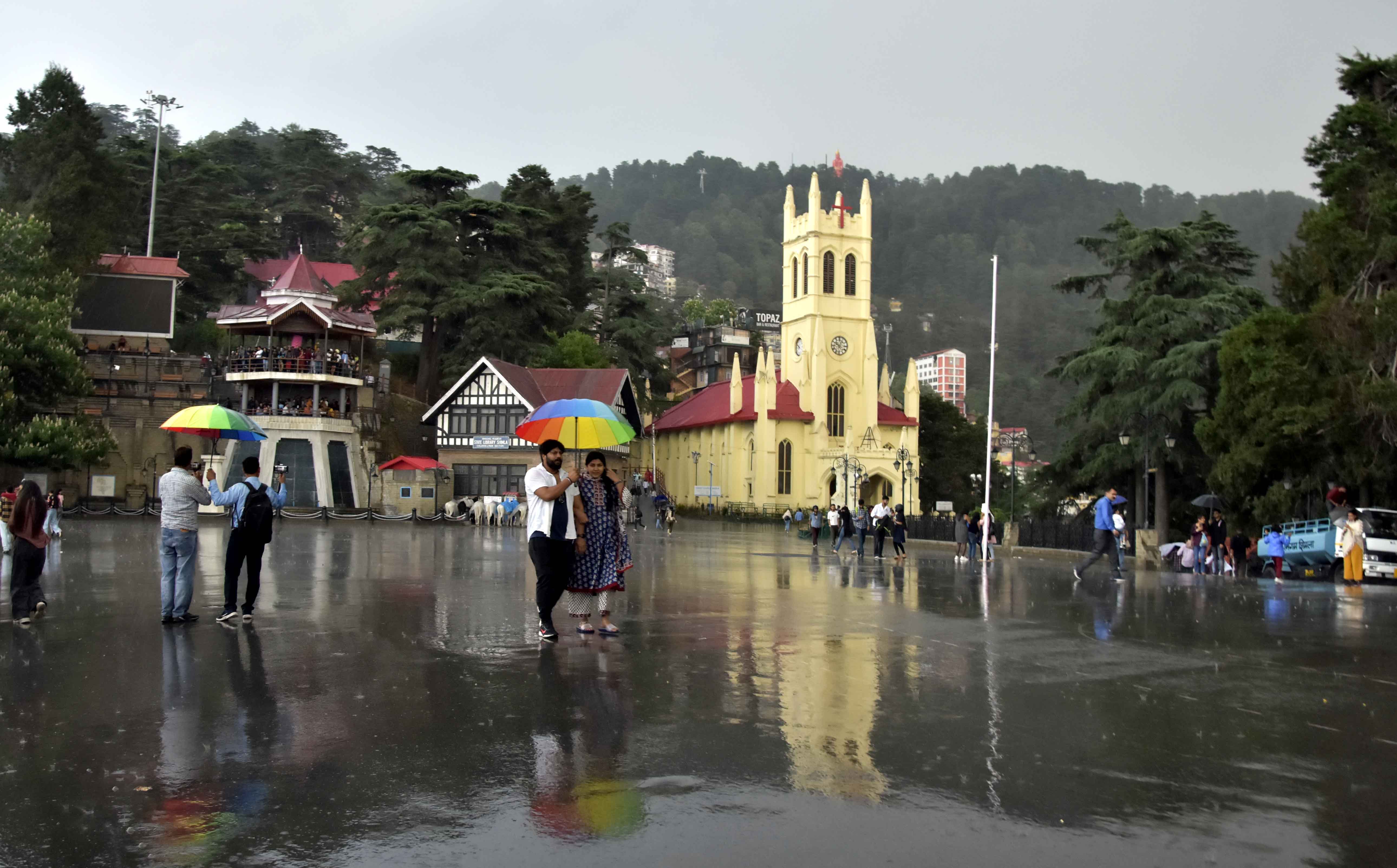 Rain hits Shimla, neighbouring areas