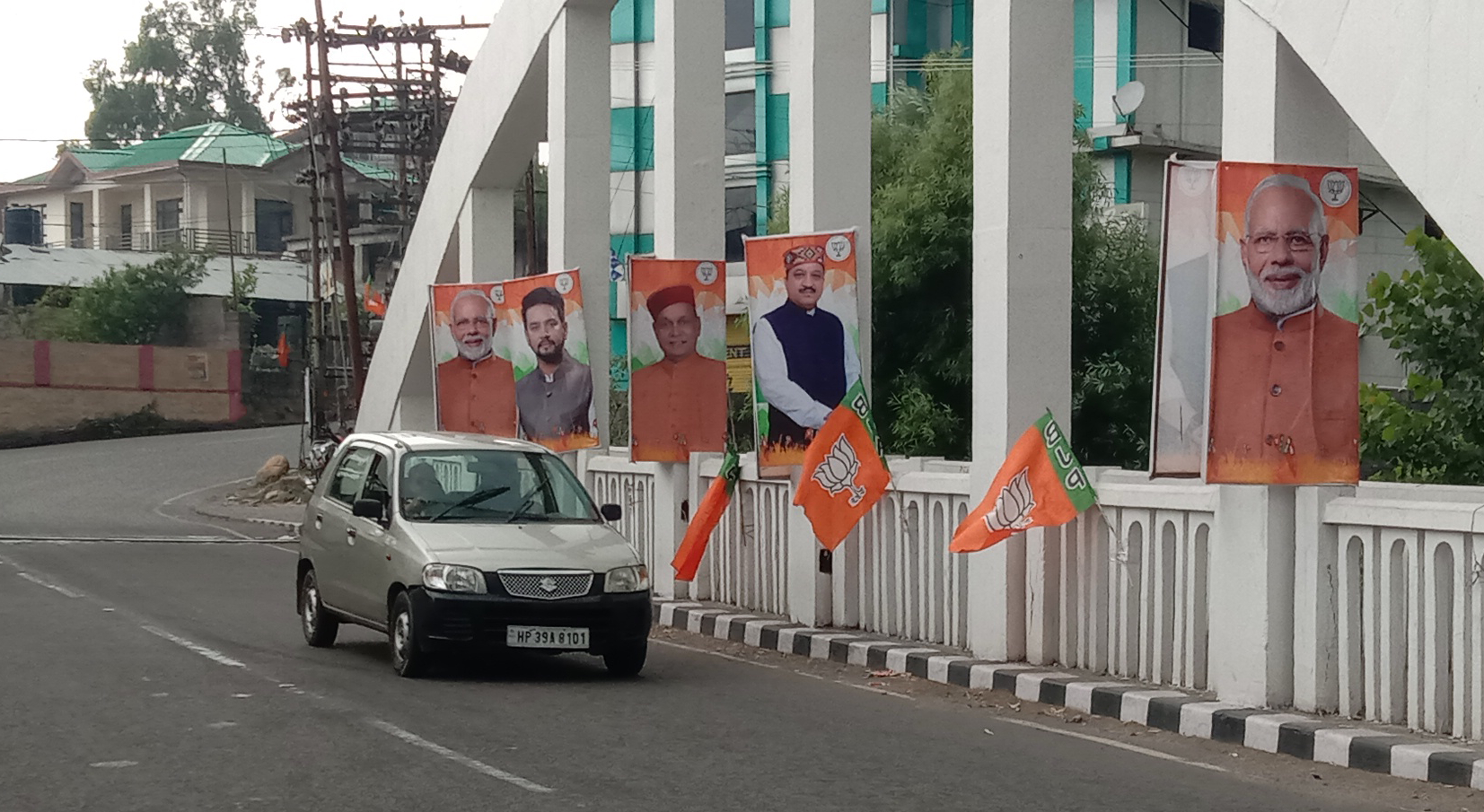 JP Nadda, Anurag Thakur to attend BJYM meet; posters, banners deface public properties in Dharamsala