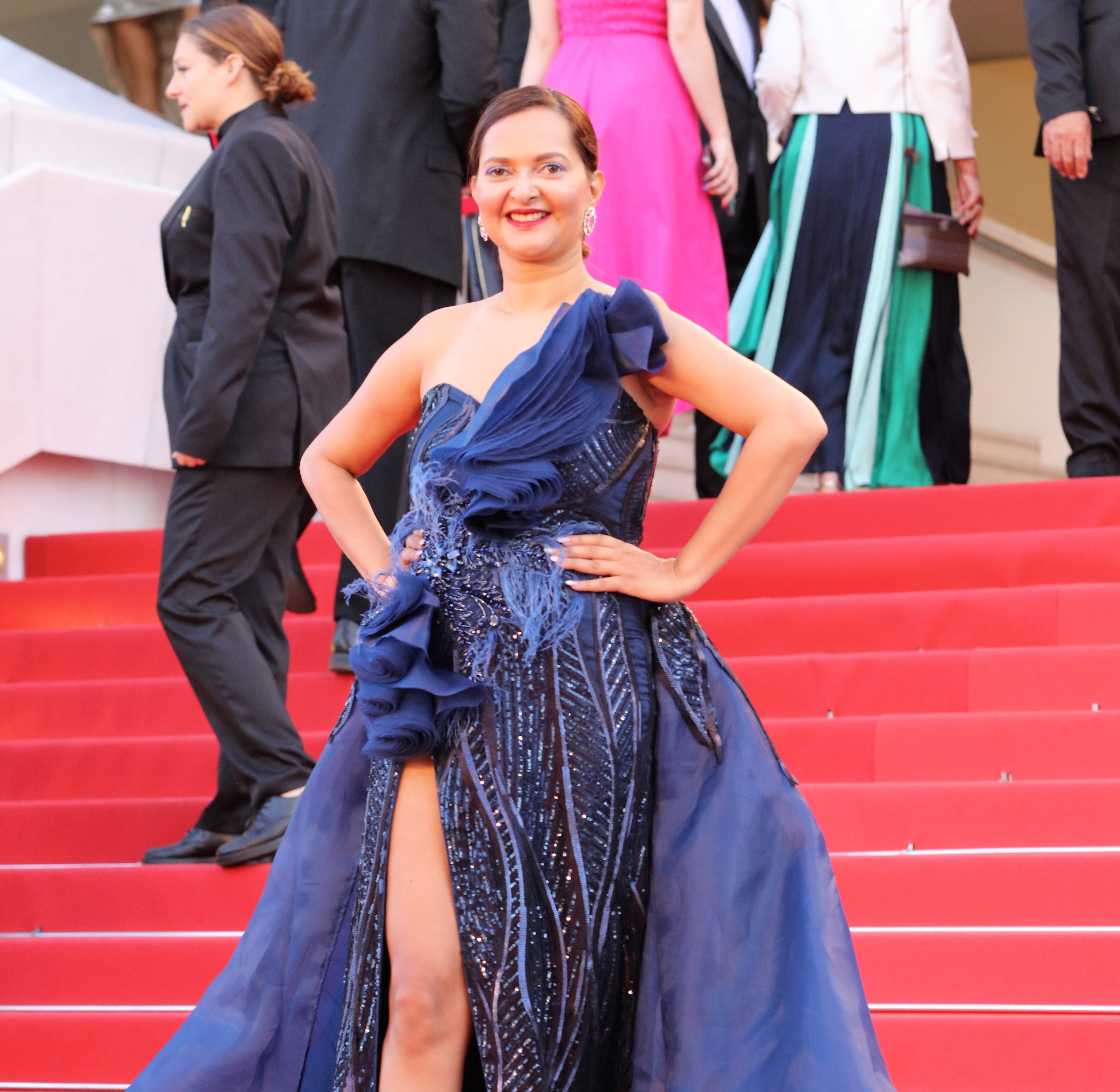 Manya Pathak makes a dazzling debut at Cannes red carpet
