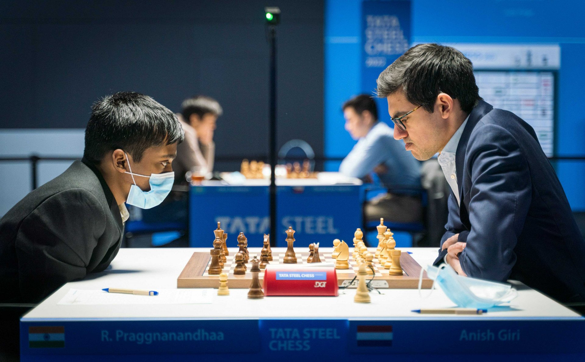 Giri and Ding win the first sets in their quarterfinal matches in the  Chessable Masters