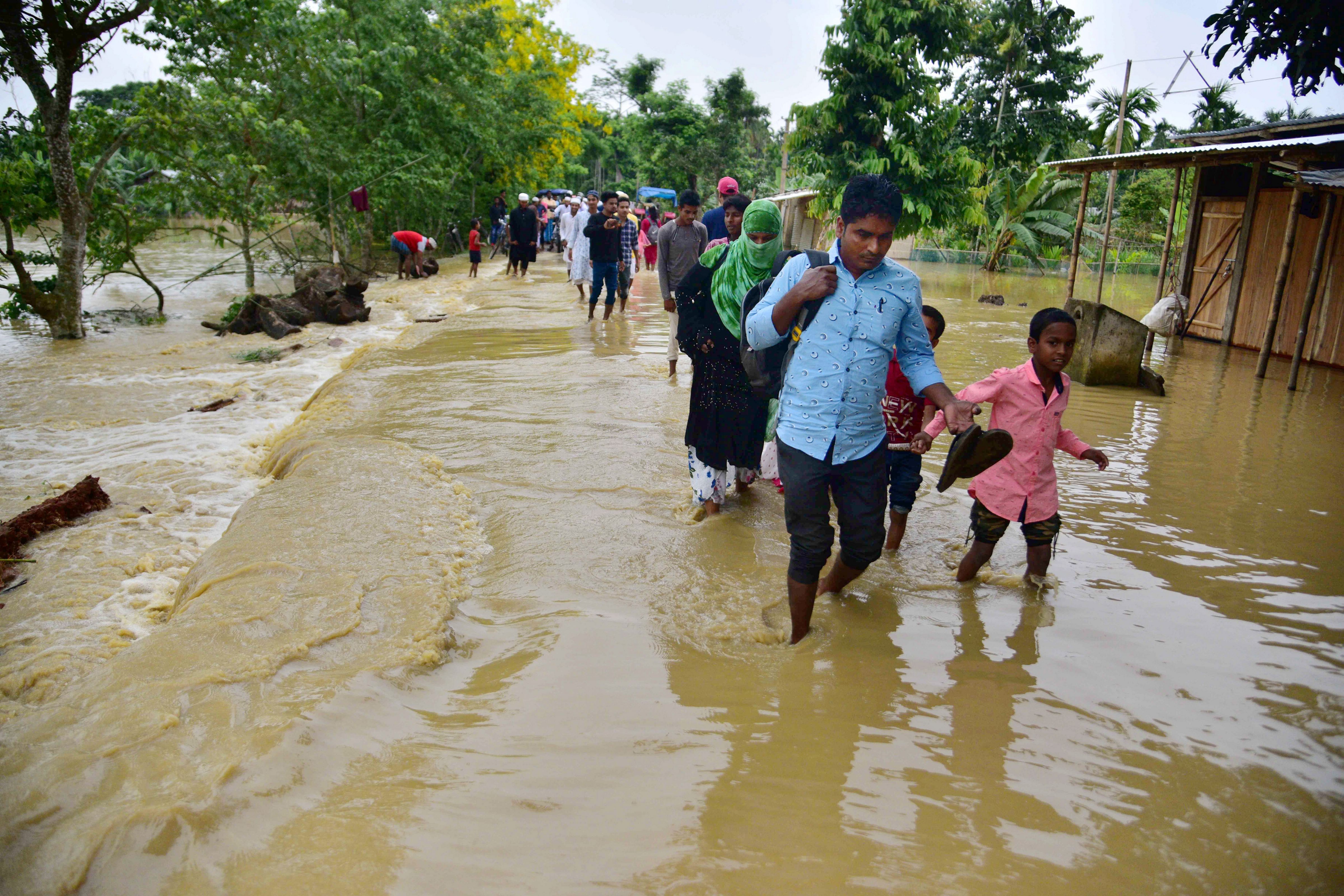 Floods affect nearly 2 lakh people in Assam