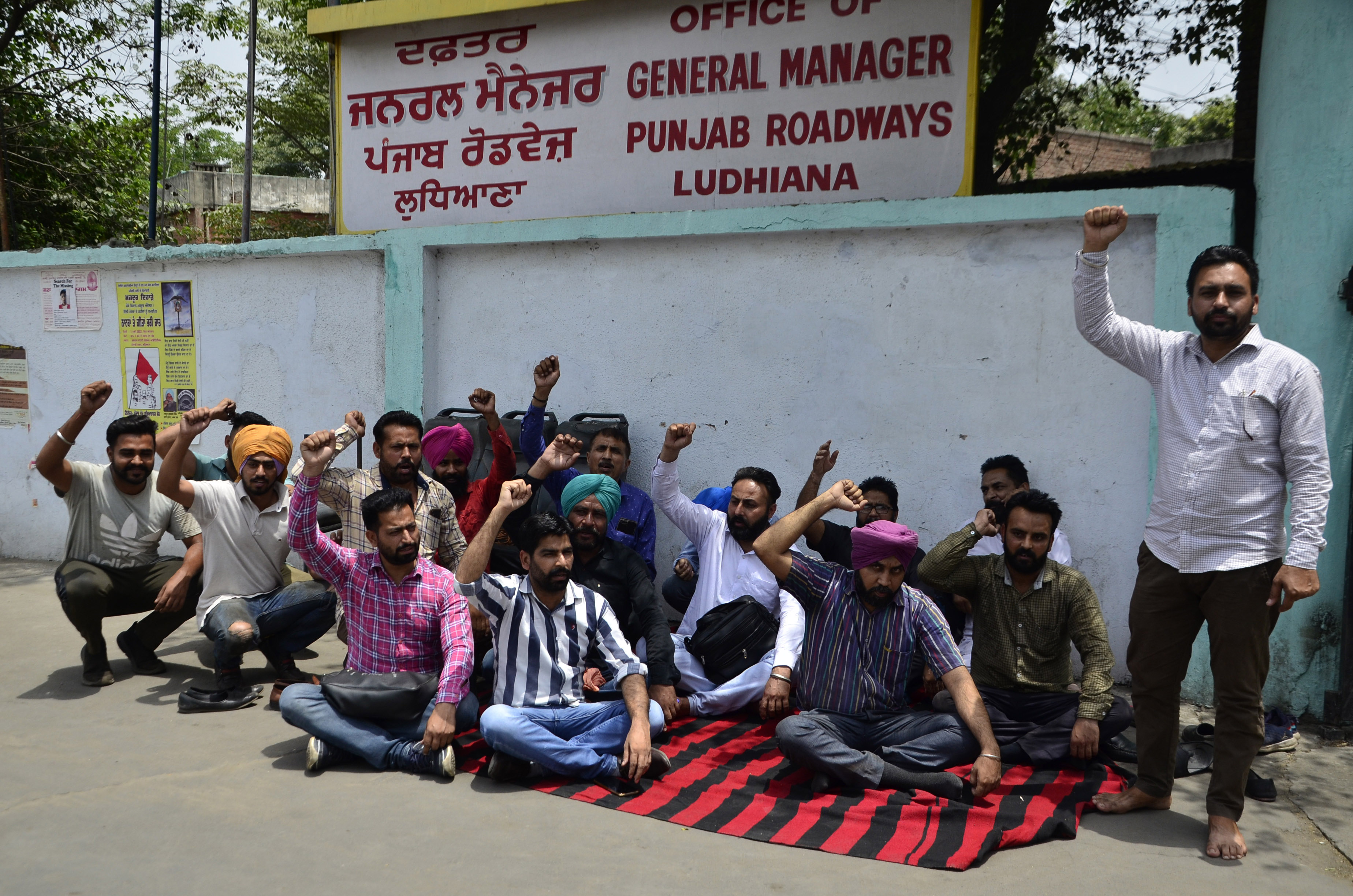 Ludhiana: Bus staff close depot, hold protest