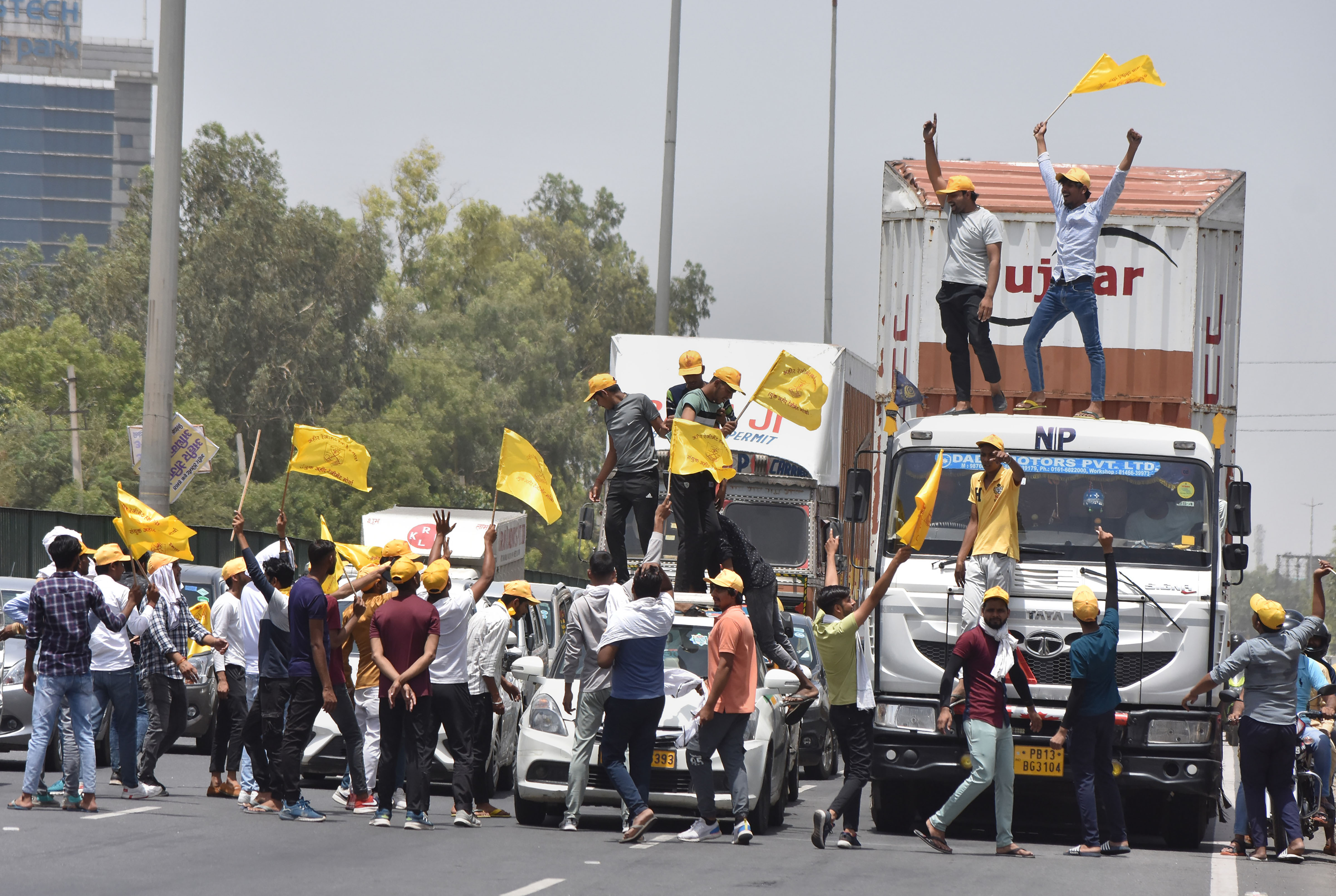 Ahir protest: Agitators create 'ruckus' on NH 48 in Gurugram : The Tribune India