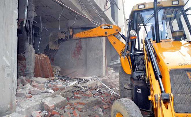 Chandigarh: Demolition at Colony No. 4 today
