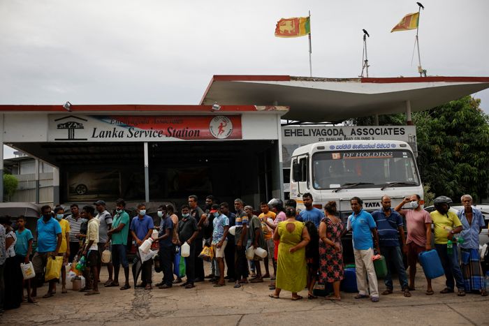 Petrol stock for only one day left, Lanka PM tells nation