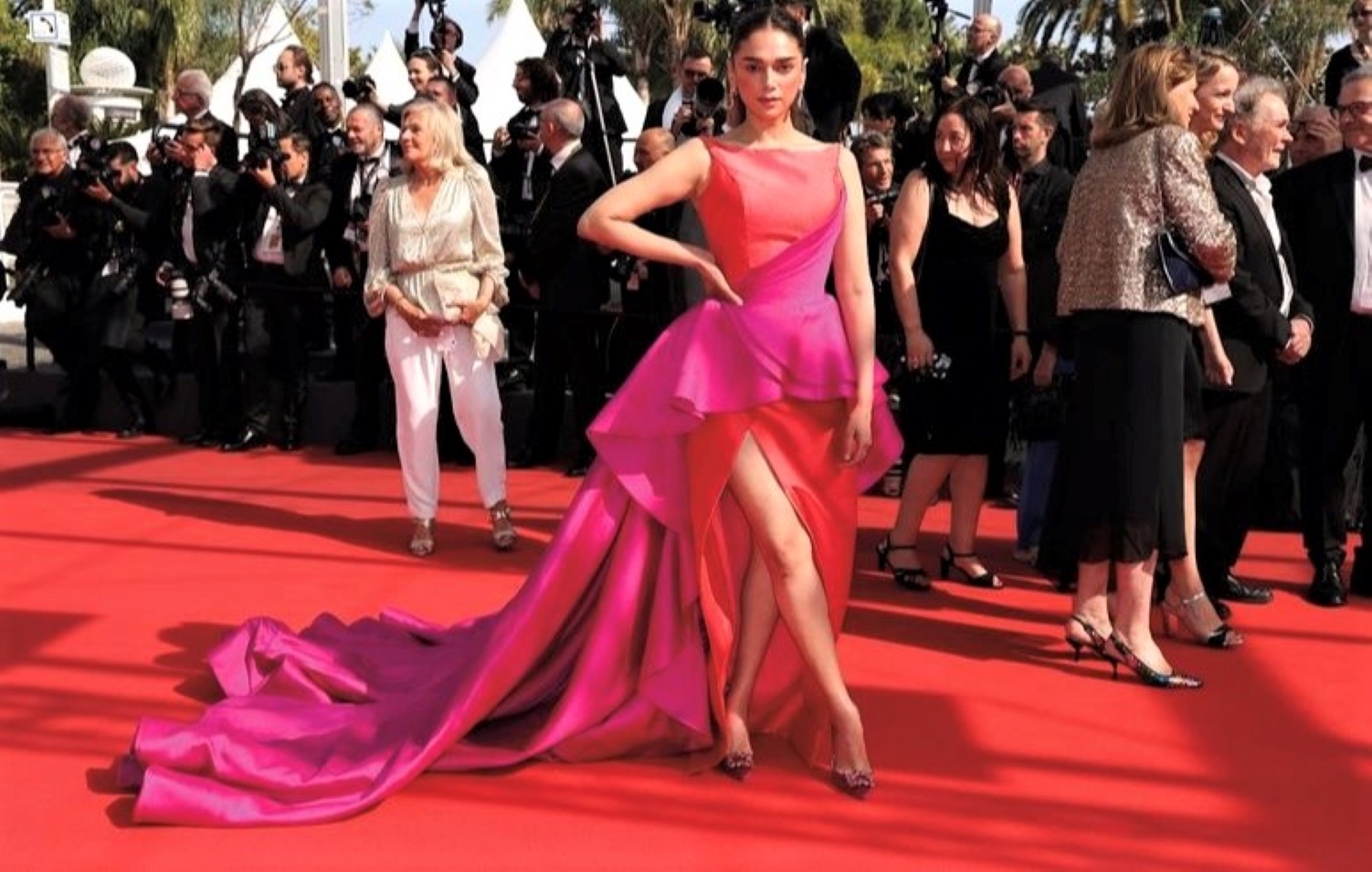Cannes Day 5:  Bollywood actress Aditi Rao Hydari rocks on the red carpet