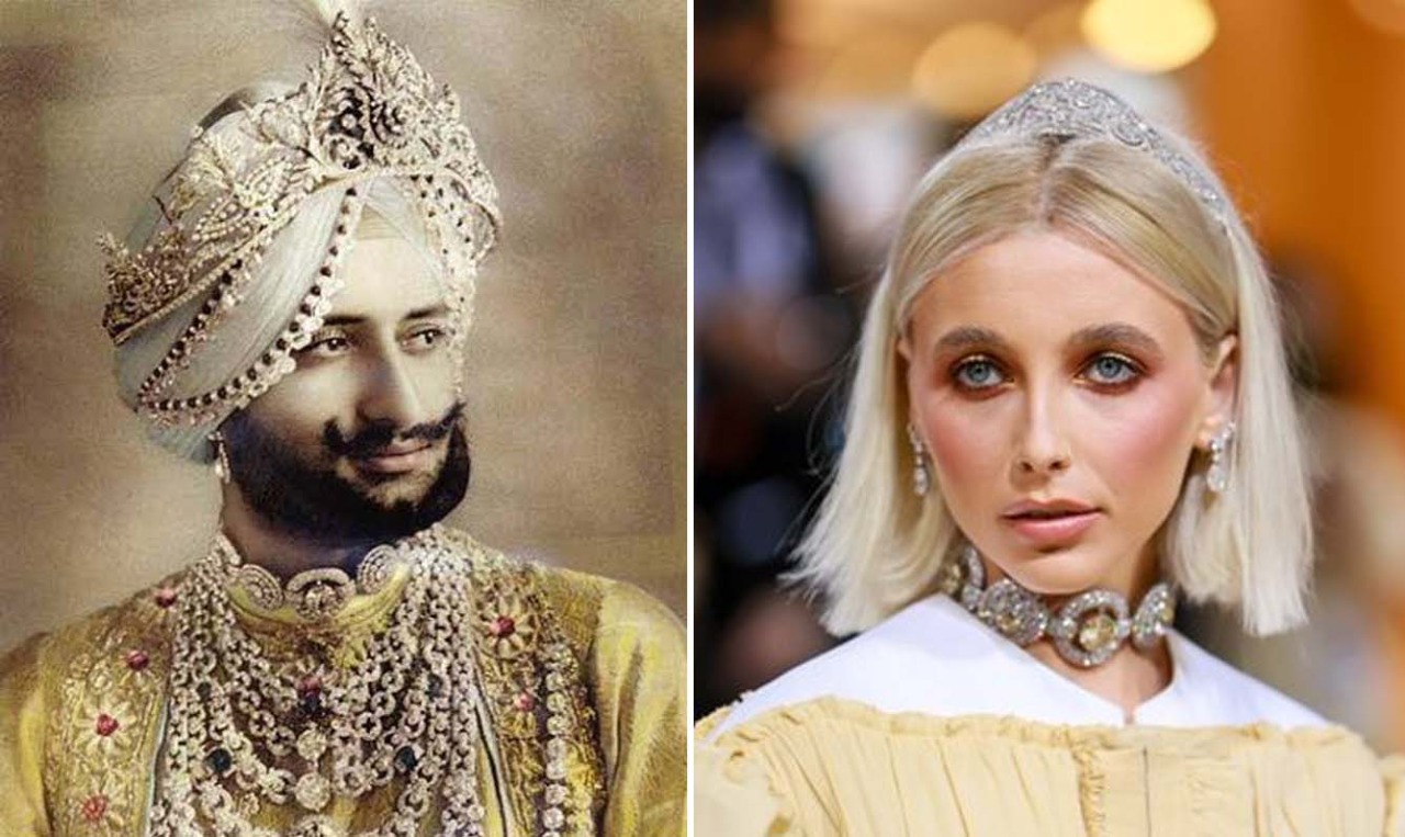 🦋 on X: So i just found out emma chamberlain wore the maharaja of  patiala's necklace at the met gala… this is wayyy worse than kim wearing  marilyn monroe's dress. It has