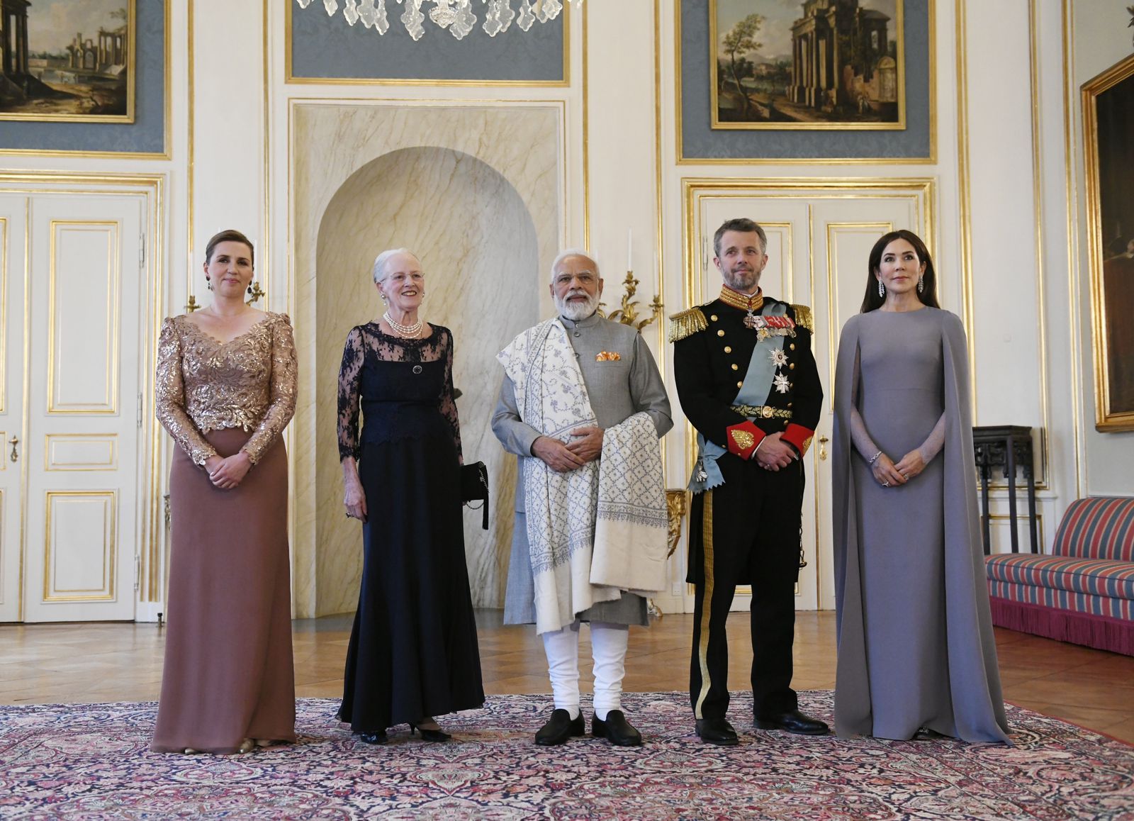 PM Narendra Modi meets Queen of Denmark Margrethe II