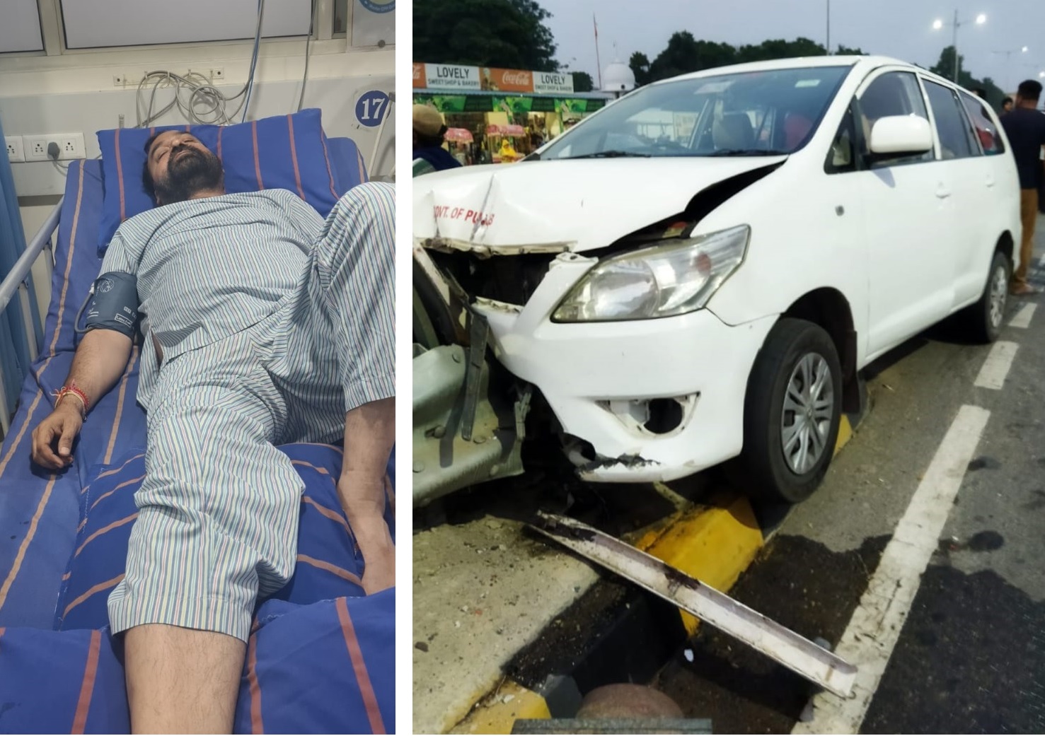 Adampur Congress MLA Sukhwinder Kotli injured in road accident