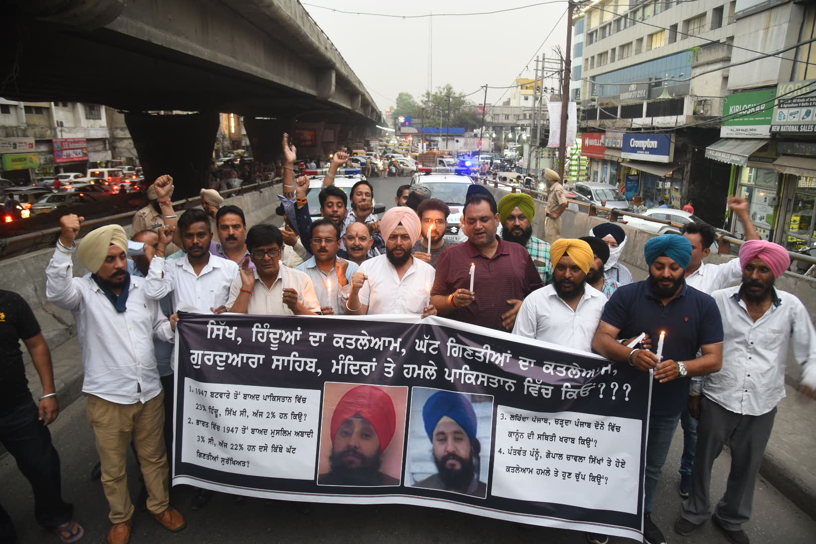 BJP takes out candlelight march against Sikhs' killings in Pakistan