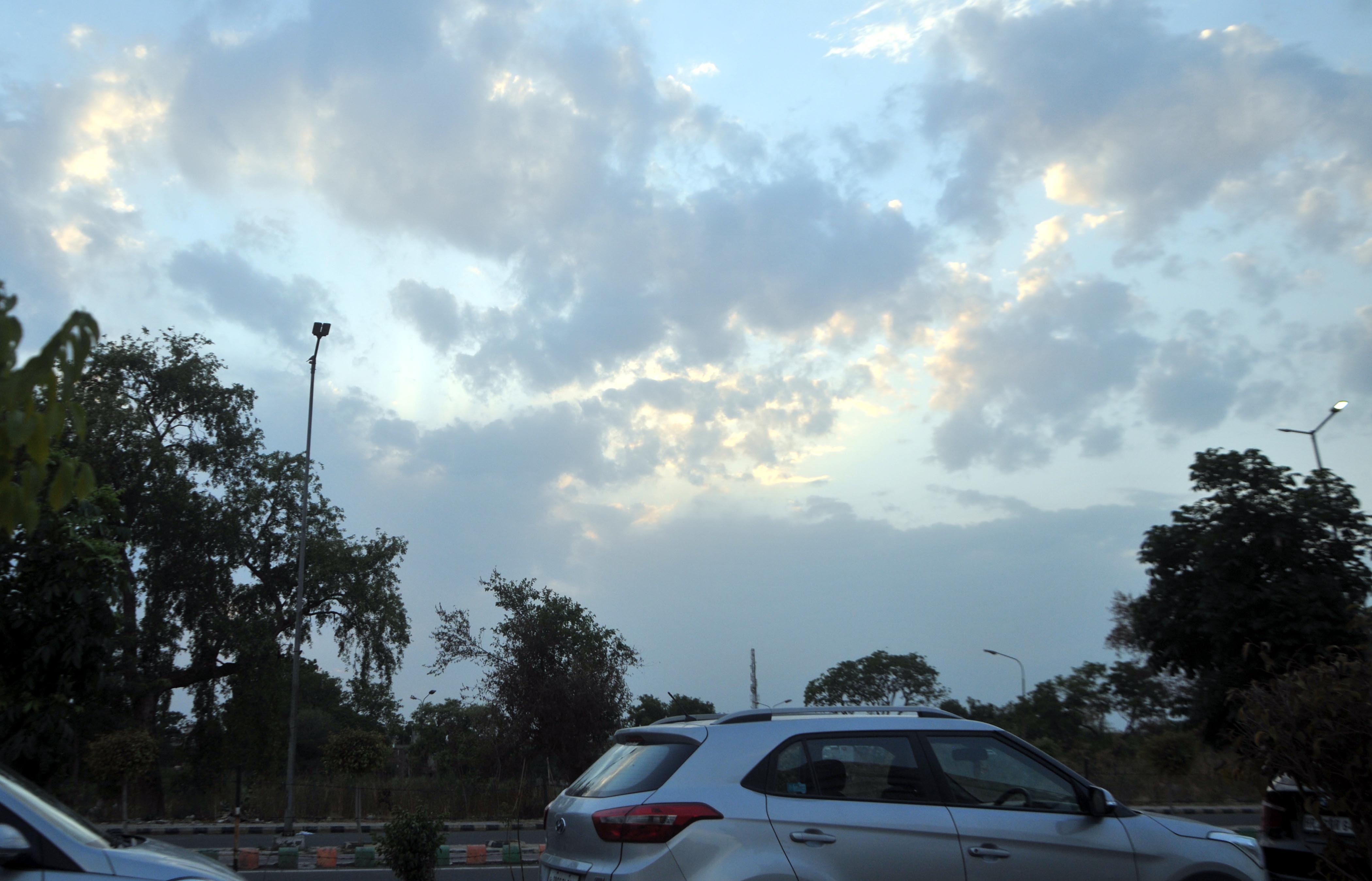 Clouds bring respite from scorching heat