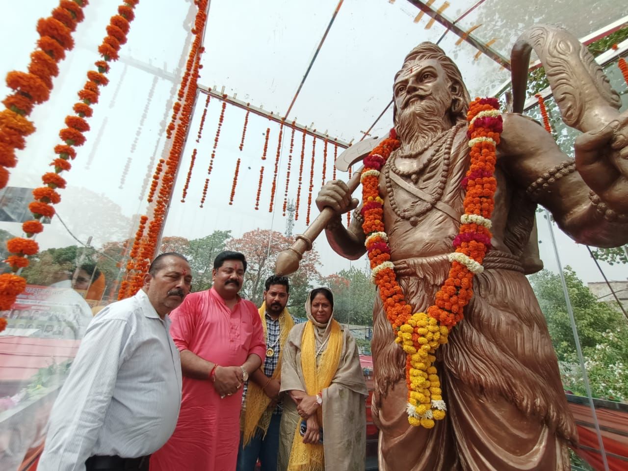 Statue of Bhagwan Parshuram unveiled