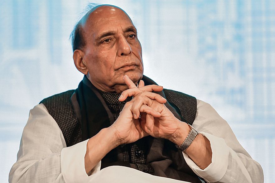 Defence Minister Rajnath Singh flies in Navy's P8I plane