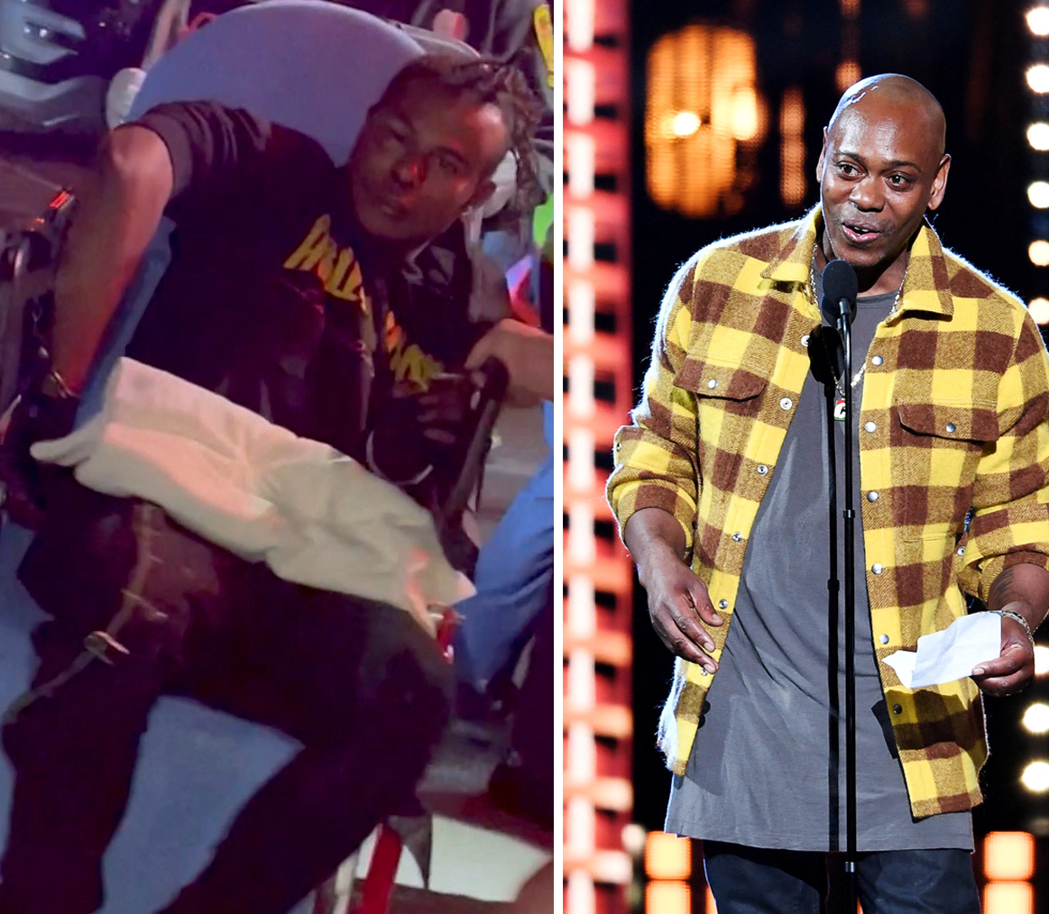 Dave Chappelle tackled during Hollywood Bowl comedy show