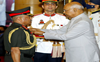 President Ram Nath Kovind presents military honours