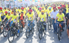 Punjab CM Bhagwant Mann leads cycle rally against drugs in Sangrur