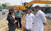 Mayor inspects cleaning work of nullah, road gullies