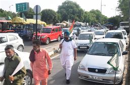 Farmers’ protest at Mohali has commuters hassled