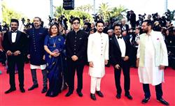 Anurag Thakur shares pics with Indian delegation at Cannes red carpet, calls it 'historic'