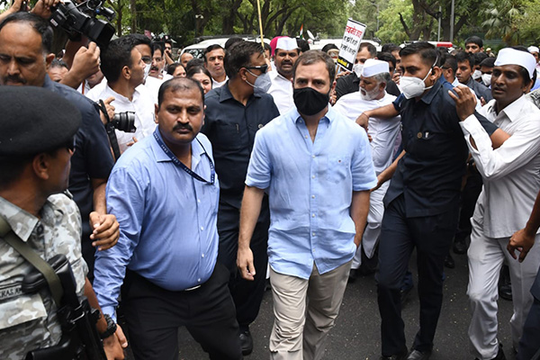 Rahul Gandhi questioned in National Herald money laundering case amid  Congress protests