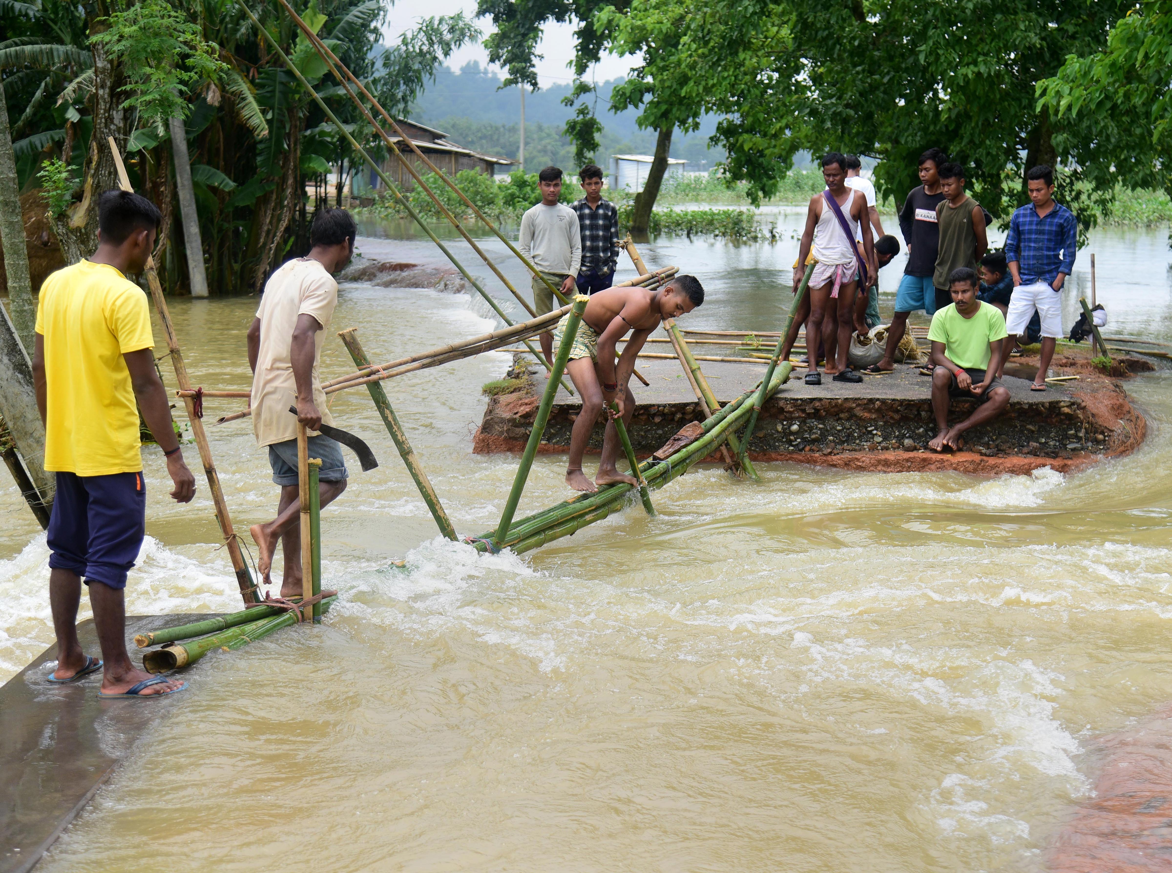 Landslides, floods kill eight in Assam; 90 per cent area of state reeling under water