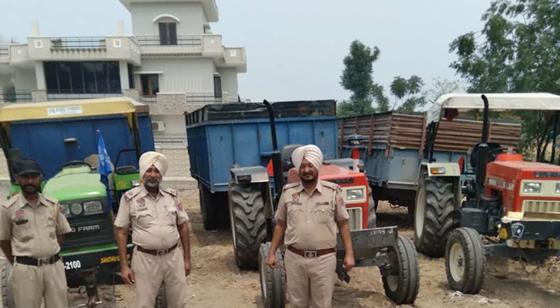 Illegal mining: One held in Jalandhar; JCB machine, 3 tractor-trailers seized