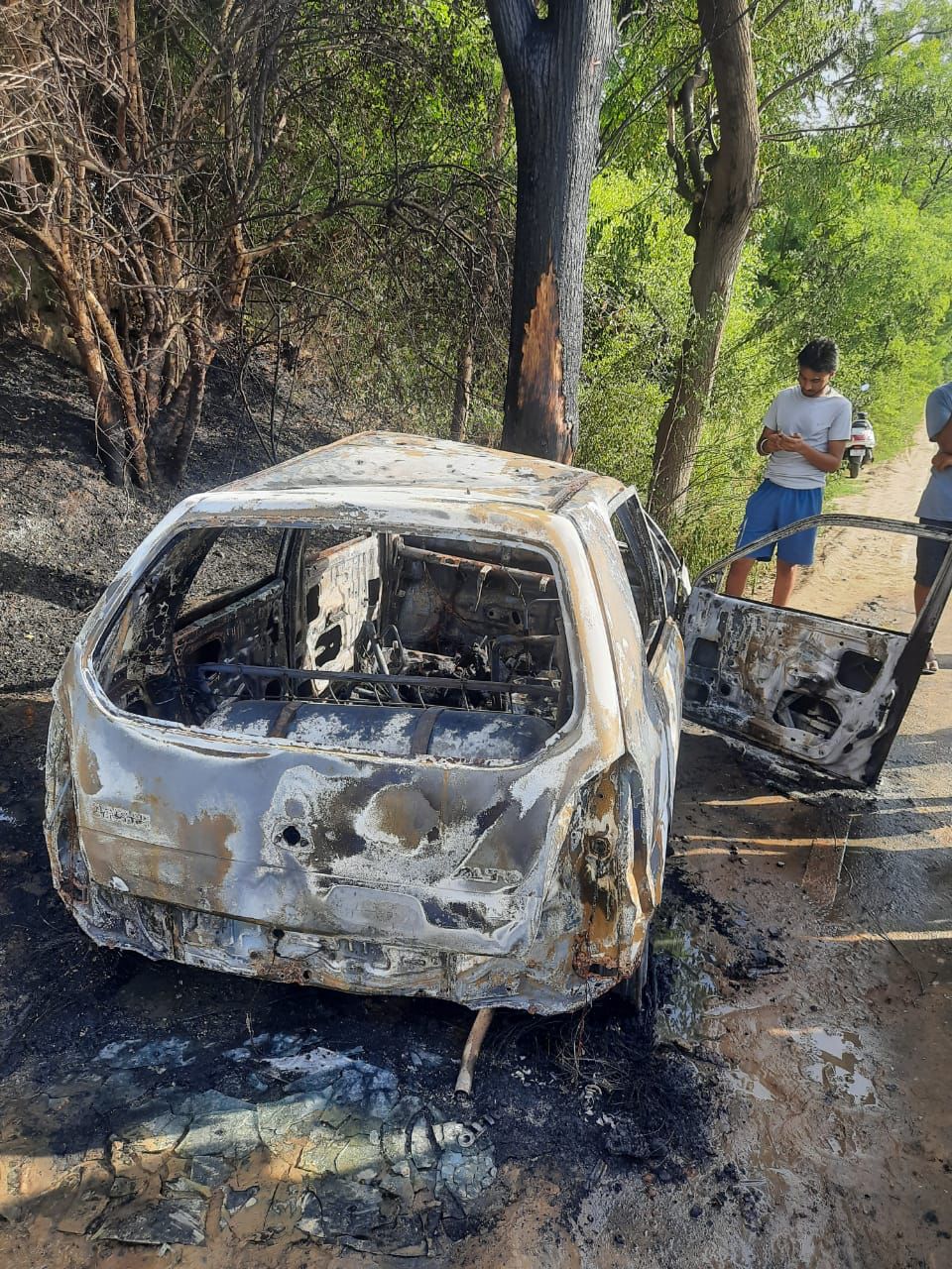 Woman burnt alive as car catches fire in Punjab’s Sangrur, husband serious