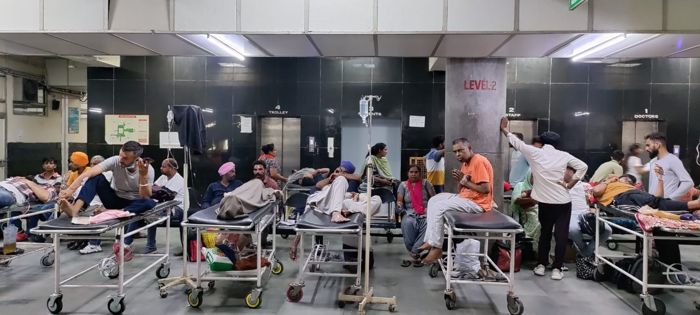 State of hospitals: At Chandigarh's GMCH Emergency, patient footfall 3-time the bed count