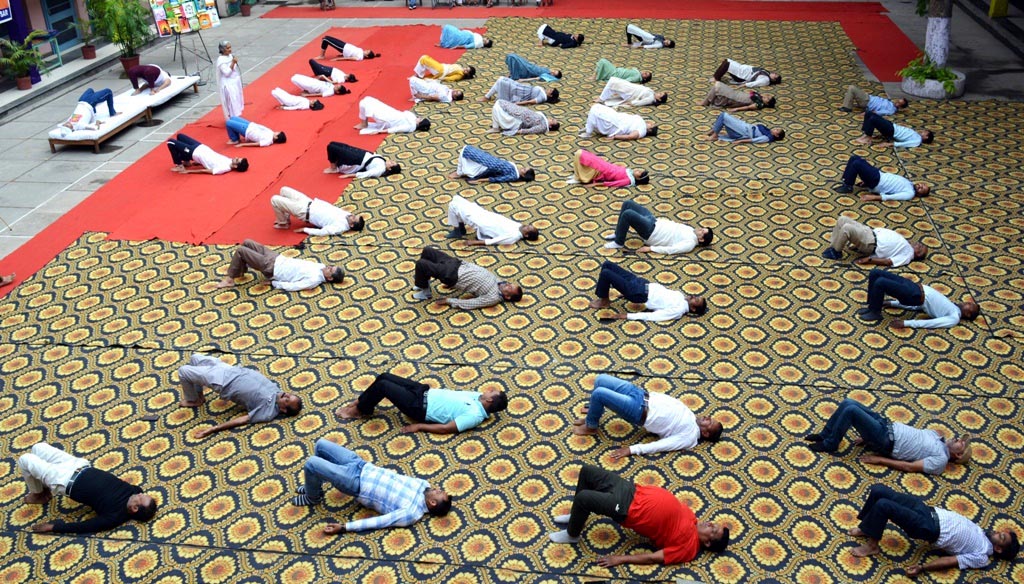 Yoga session by DAV institutions