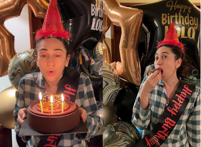Watch: Karisma Kapoor's 48th birthday celebration is all about 'pajamas and cake'