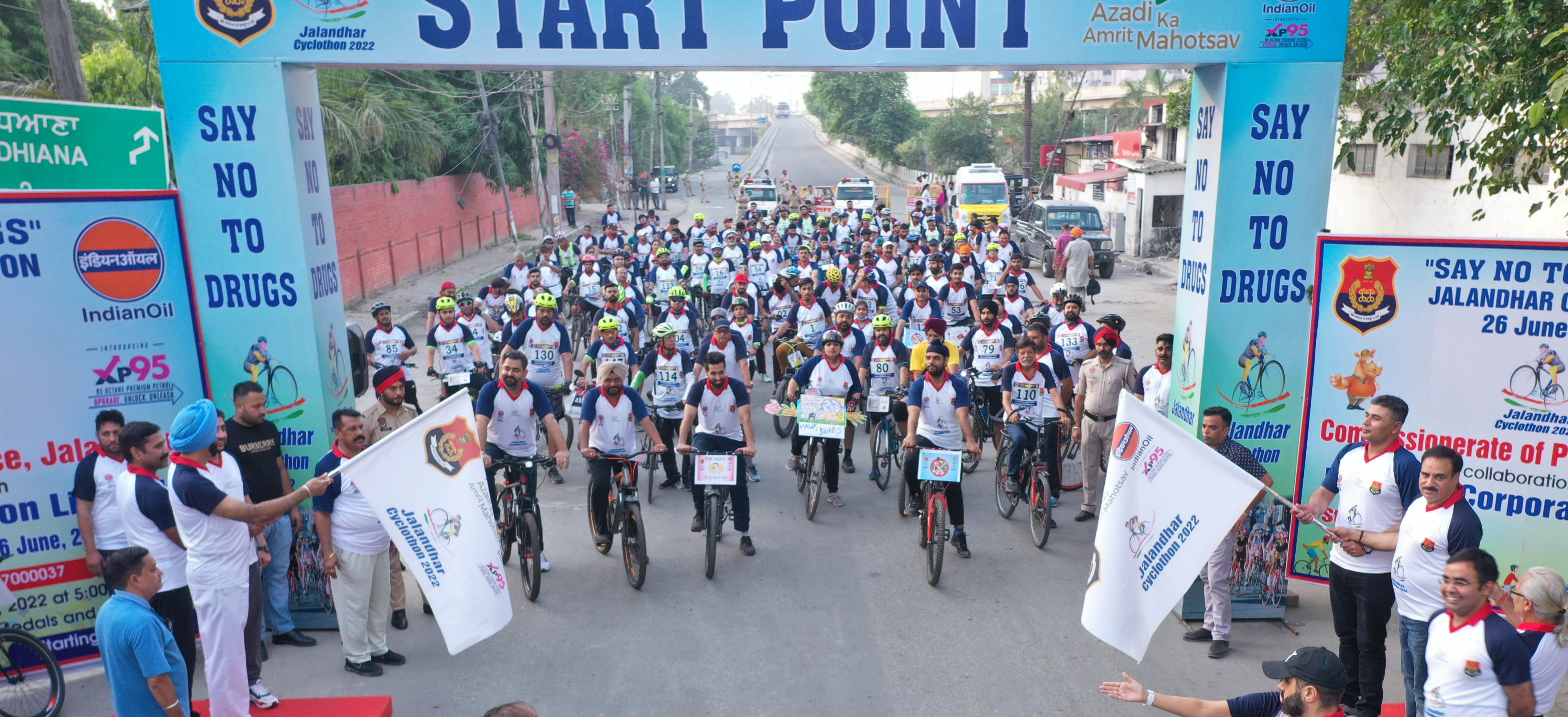 Jalandhar cops hold cycle rally to raise awareness on drug abuse
