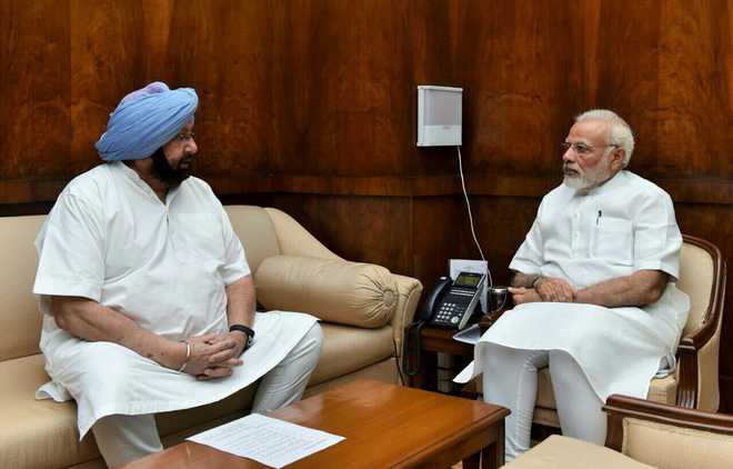 PM Modi speaks to Capt Amarinder Singh to enquire about his health