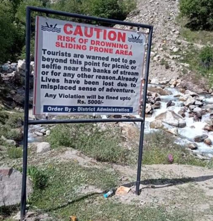 Tourists fined Rs 5,000 for going close to Lahaul and Spiti water bodies