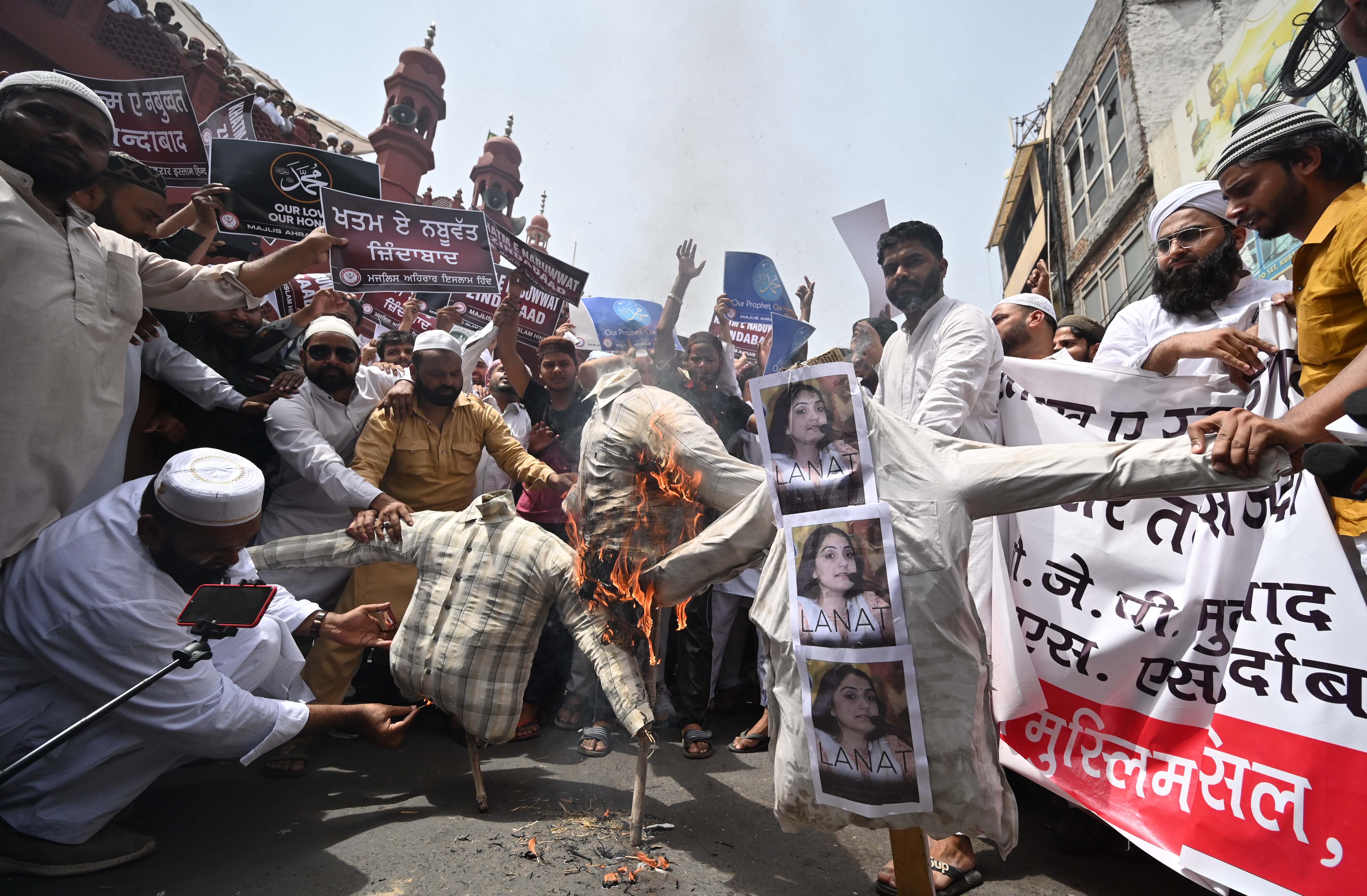 Protests against Nupur Sharma, Naveen Jindal erupt in Ludhiana over remarks on Prophet