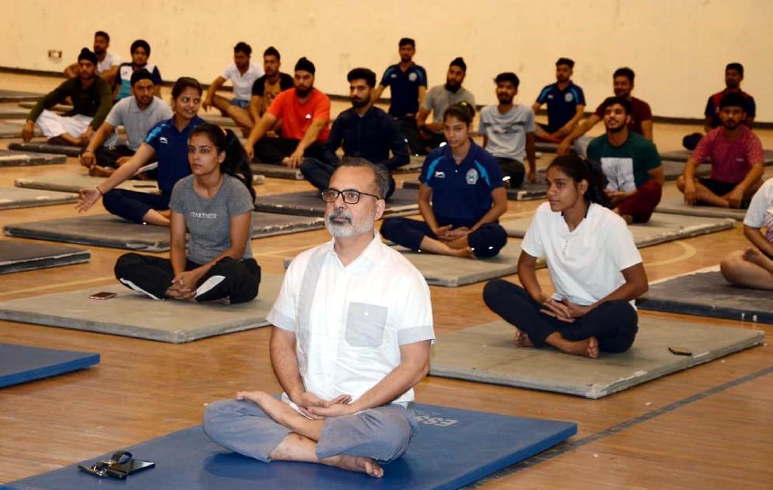 Session on Yoga Day organised