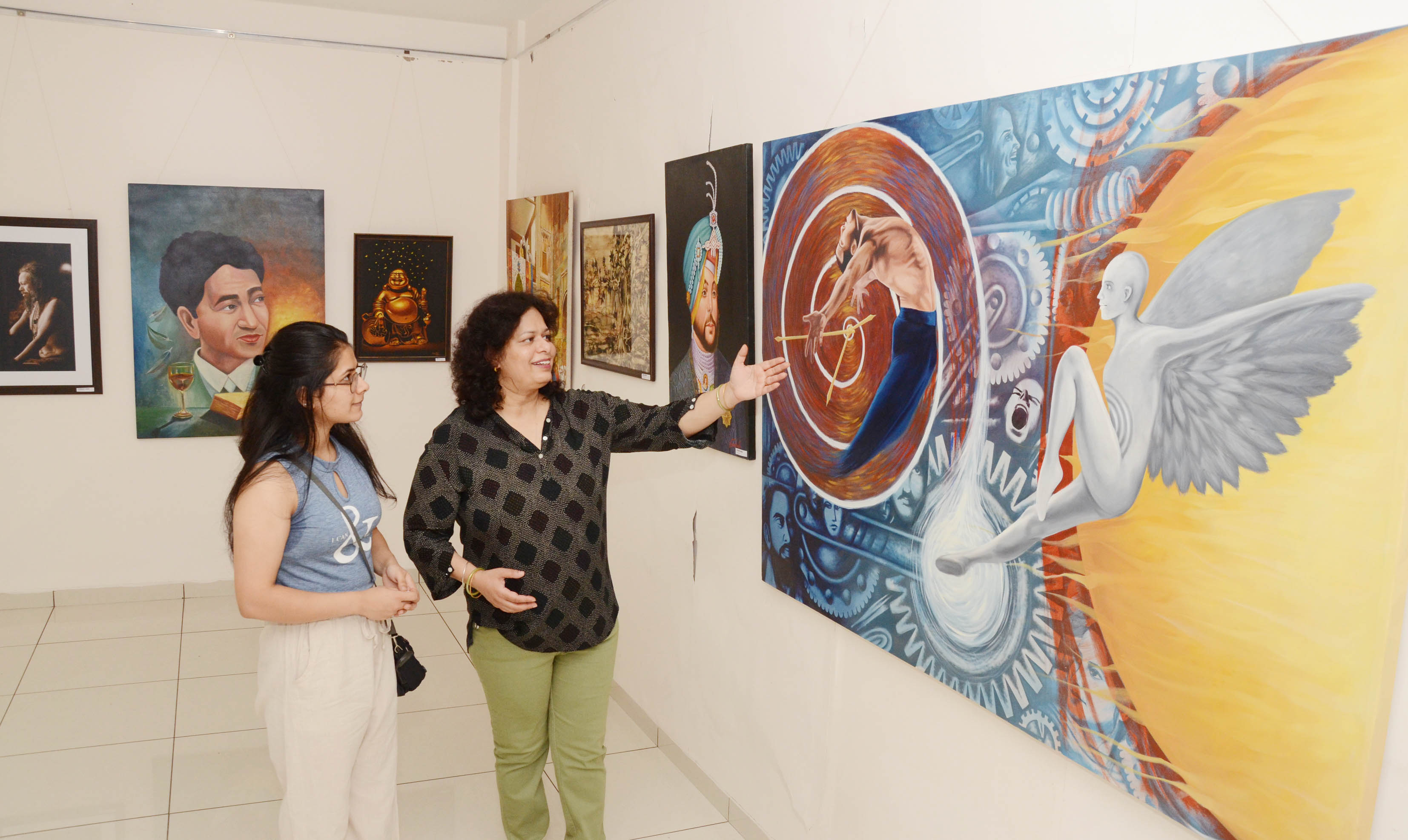 Artworks of 37 artistes from country on display at Virsa Vihar in Jalandhar