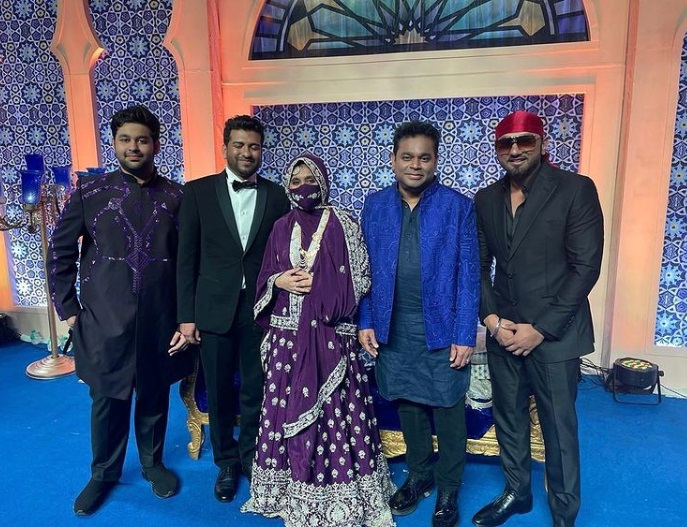 Yo Yo Honey Singh attends AR Rahman's daughter Khatija's star-studded wedding reception