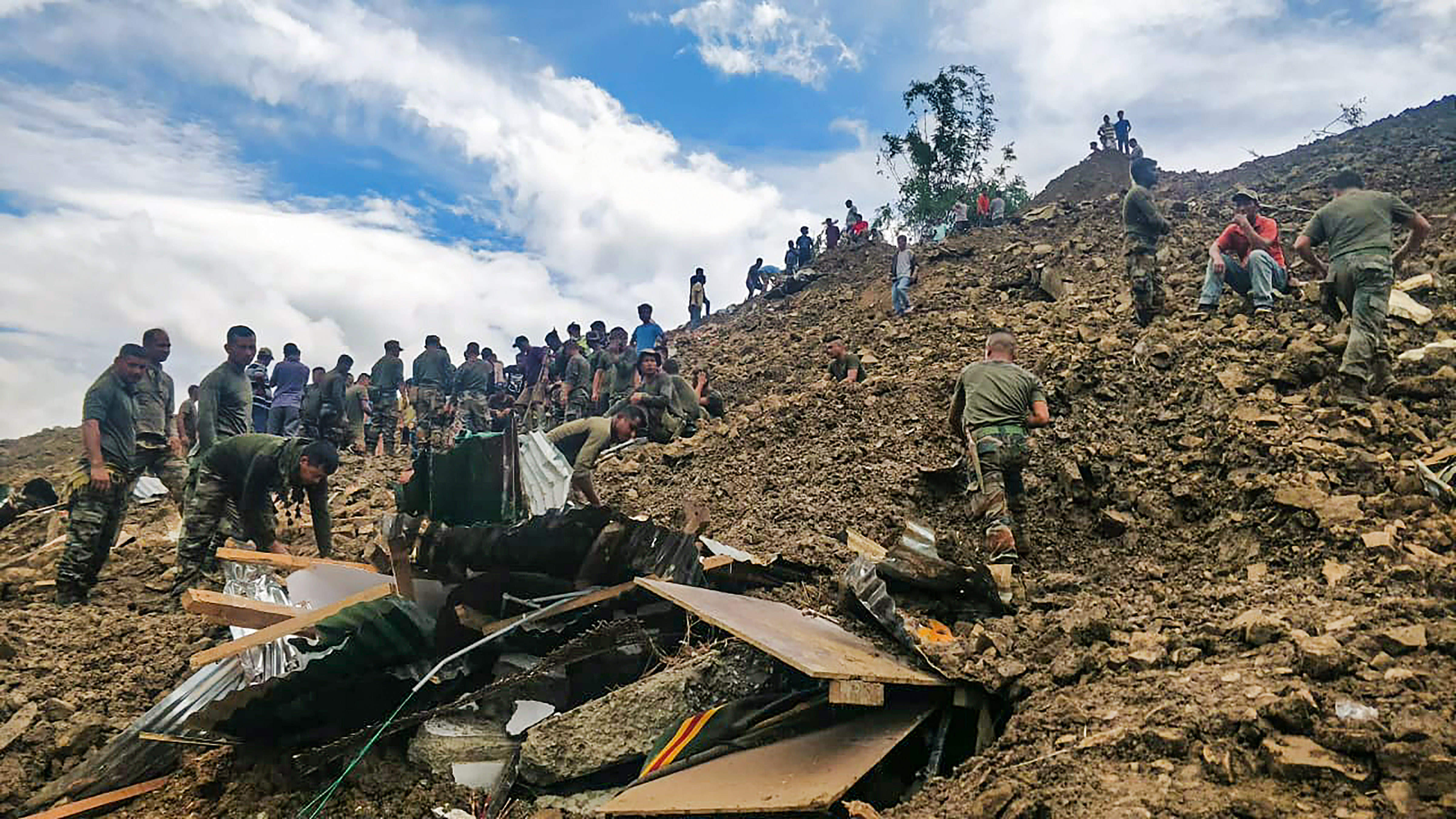 Seven soldiers among 8 dead, 50 missing as landslide hits Army post in Manipur