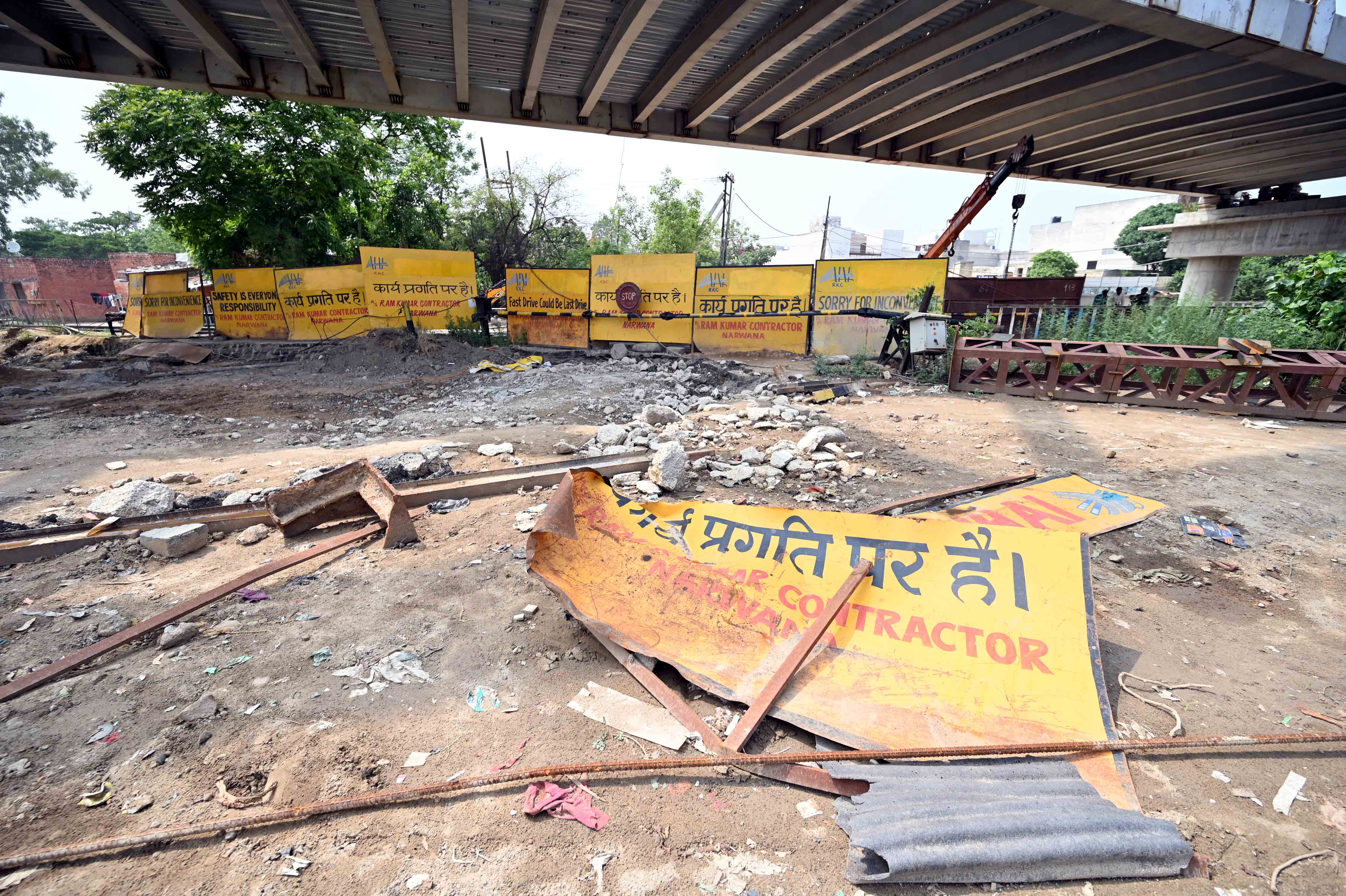 Slow pace of work irks Ludhiana residents