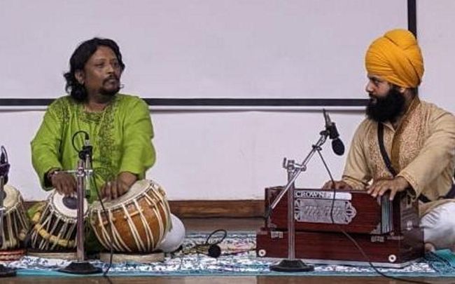 Tabla exponent Siddhartha Chatterjee performs at GNDU, Amritsar