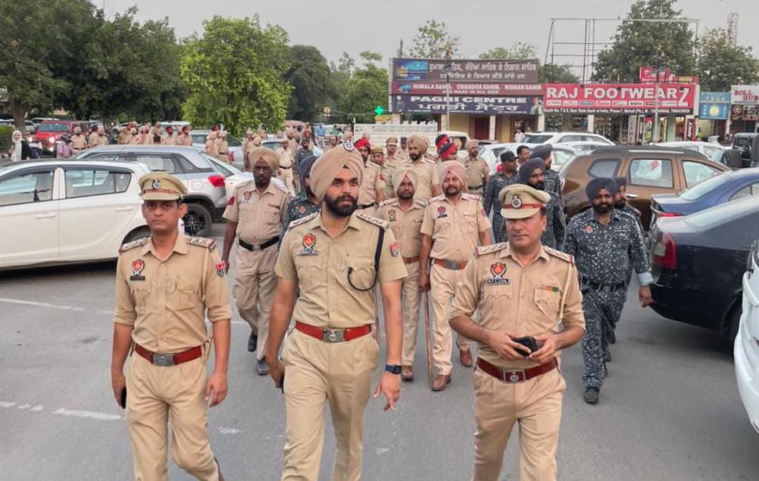Police hold flag march in Mohali