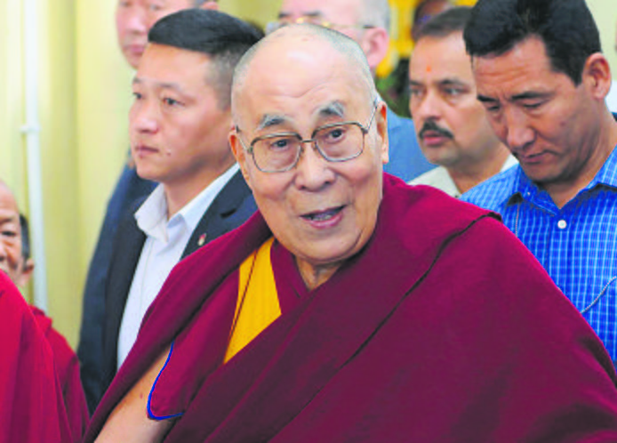Dalai Lama attends prayers  in Dharamsala